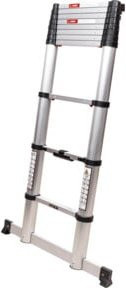 STIER Teleskopleiter Premium+ aus Aluminium in Silber, Höhe: 320 cm, 11 Sprossen - Bild 1