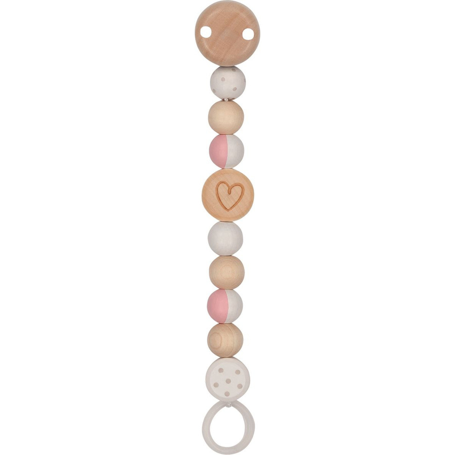 Goki Schnullerkette, Herzchen, Rosa, Kinder - Bild 1