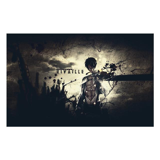 Attack On Titan Anime Leinwandposter von aidegou1, Wandbild mit Aquarellmuster, ohne Rahmen, Breite: 50 cm, Höhe: 80 cm - Bild 2