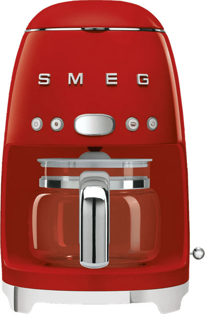 Smeg Kaffeemaschine DCF02RDEU in Rot mit Glaskanne und Warmhaltefunktion - Bild 1