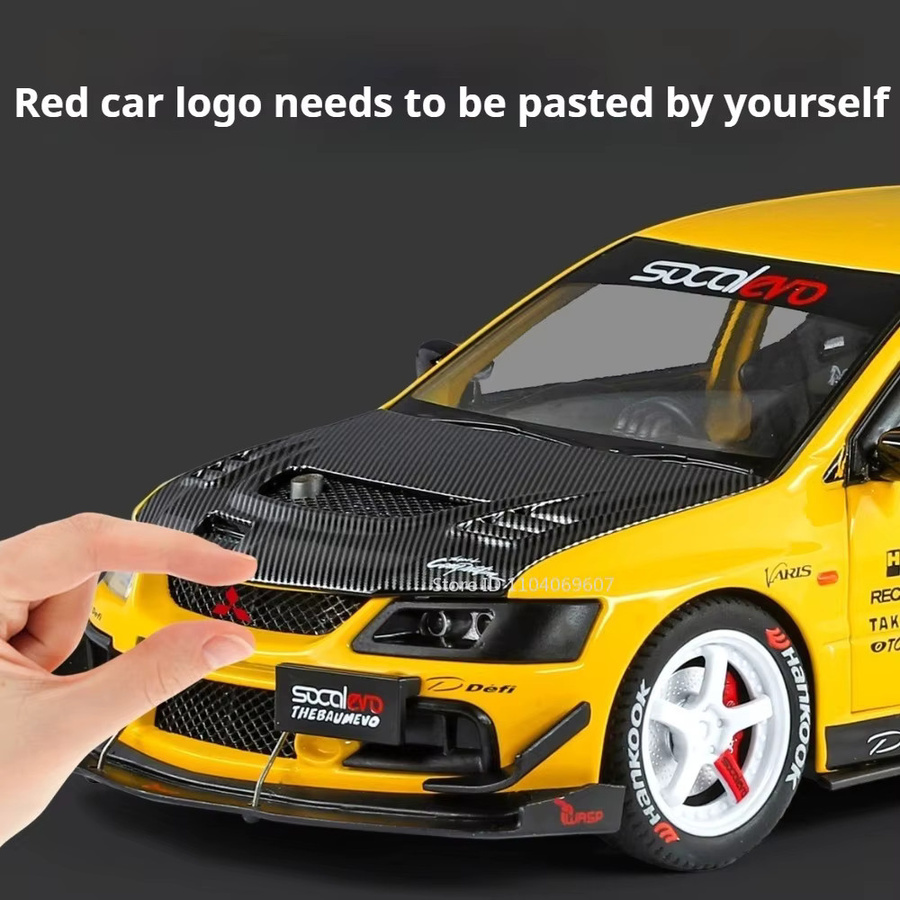 MAKEDA Mitsubishi Lancer Evolution IX GTR, Modellauto, 1:24, mit Licht und Sound - Bild 2