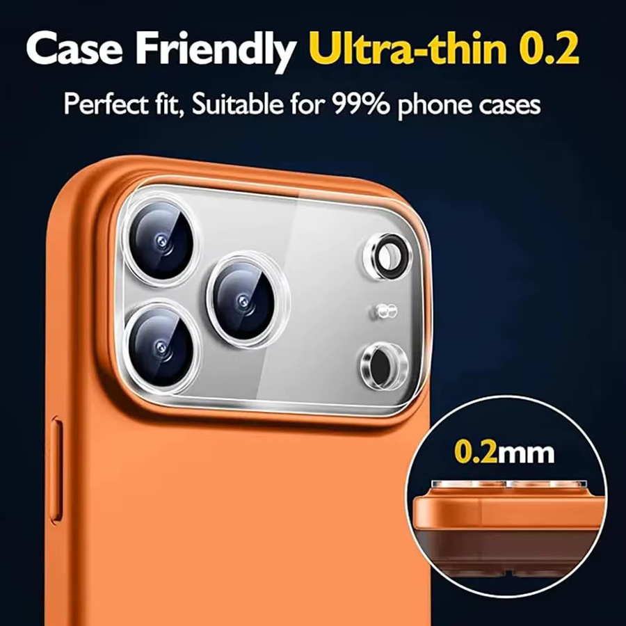 Amour Brave 4er-Set Kameraschutz aus transparentem Schutzglas für iPhone 17 Pro 16 15 14 13 12 11 Pro Max und iPhone Air 14 15 16 Plus - Bild 2