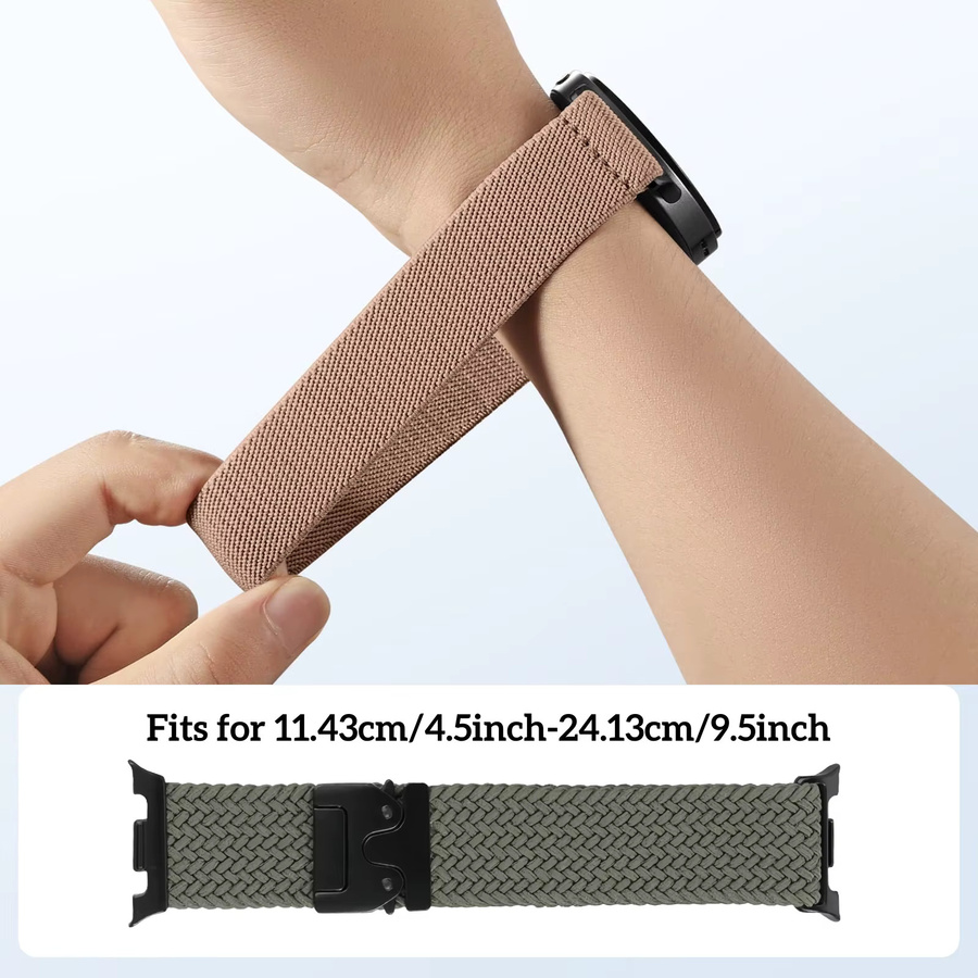 Samsung Uhrenarmband Textil/NATO, Dunkelgrau, Galaxy Watch 8/8 Classic - Bild 5