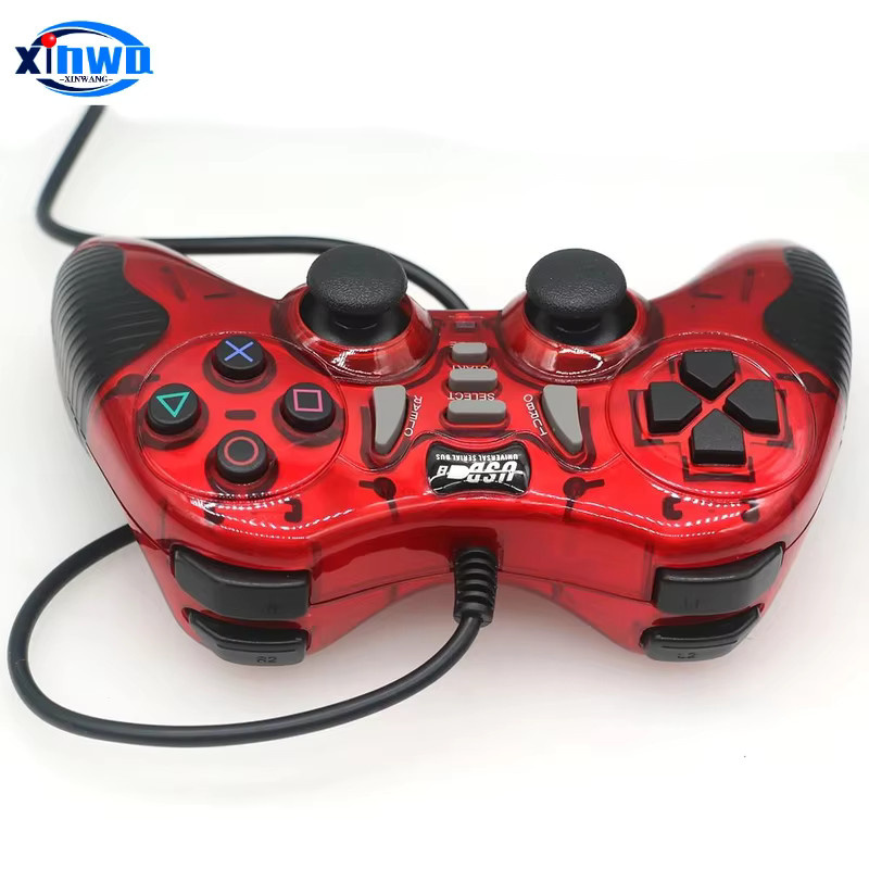 XINWA XINWANG Retro-Arcade-Joystick-Controller in Rot, kabelgebundener USB-Gamepad-Joypad-Griff für PC, Android und PS3 - Bild 3