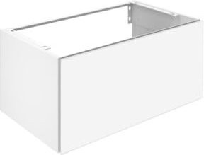 Keuco Waschtischunterschrank X-Line in Weiß Matt mit Glas Weiß Klar, B/T/H: 80 x 40 x 49 cm - Bild 1