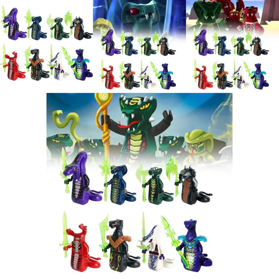 NovaGlade Ninjago Schlangen Plastikbausteine Set - Bild 3