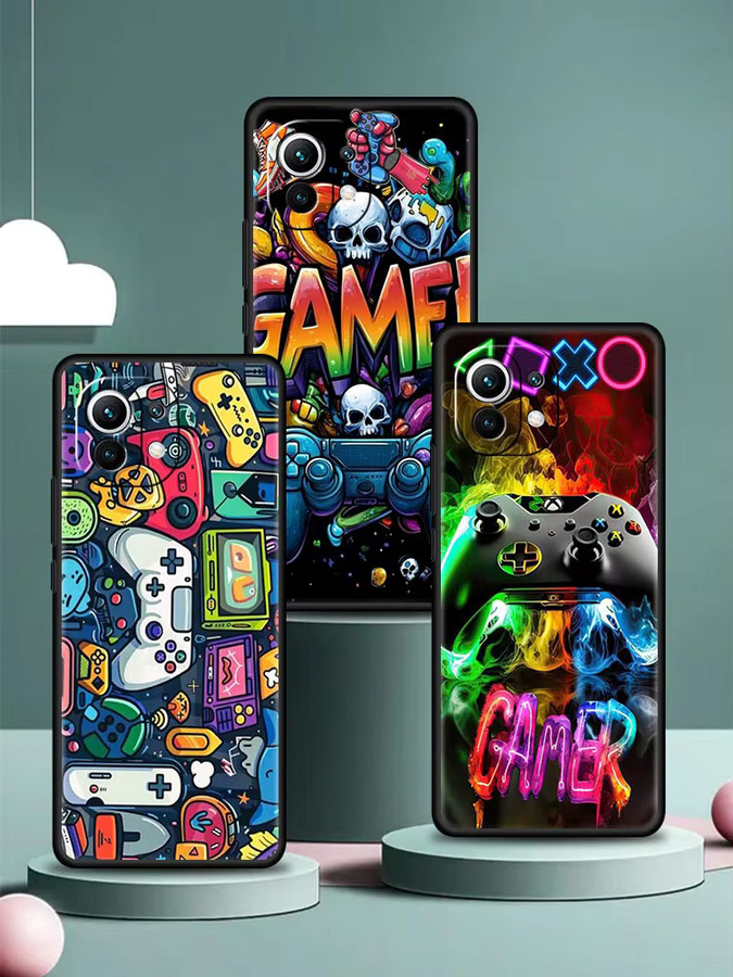 Spielkonsole Design Handyhülle aus weichem TPU für Xiaomi Mi 11 12 13 14 15 Ultra Pro Lite 5G sowie 11T 12T 13T 14T in Multicolour - Bild 5