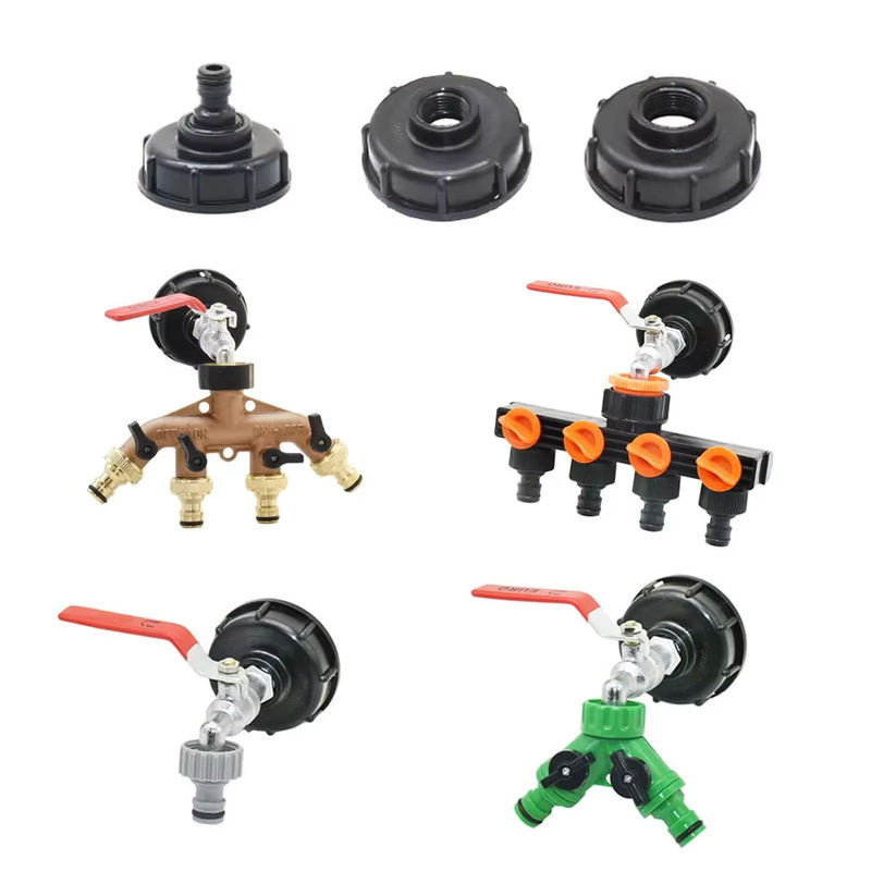 WHWH IBC Tank Hahn Adapter S60 x 6 Grobgewinde auf 1/2 Zoll, 3/4 Zoll oder 1 Zoll Wasseranschluss Ersatzventil Fitting - Bild 3
