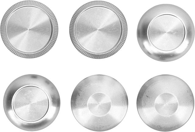OutsideWorld 6er Set Metall Analog Grips Stick Thumbsticks für Edge Controller in Silber aus Aluminiumlegierung - Bild 1