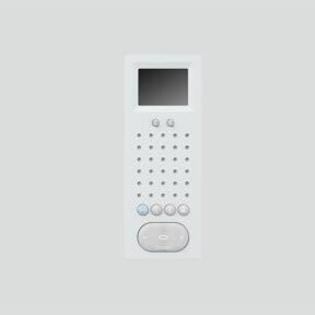Siedle Freisprechtelefon AFSV 870-0 W mit Farbmonitor in Weiß - Bild 1