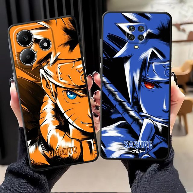 Xiaomi Handyhülle Akatsuki Itachi Design in Schwarz für Redmi Note Serie Soft Phone Cover - Bild 1