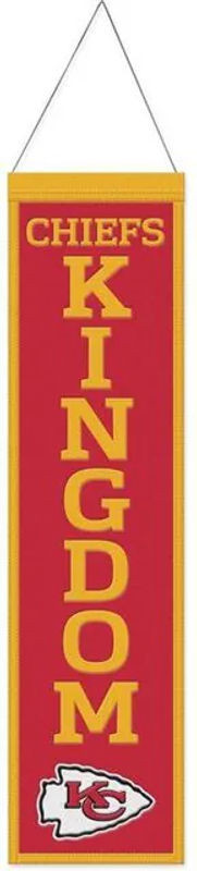 Wincraft NFL Banner Kansas City Chiefs mit Slogan in Rot, B/H: 80 x 20 cm - Bild 1
