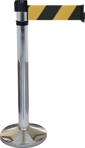 VISO RS410SRNJ 3 Gurtabsperrpfosten in Silber mit 4,3 m Gurtlänge, freistehend - Bild 1