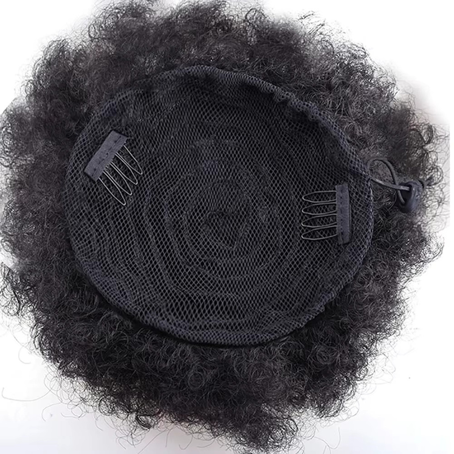 Dula A Hair Afro Pferdeschwanz, Lockiges Brasilianisches Remy Echthaar, Unisex - Bild 4