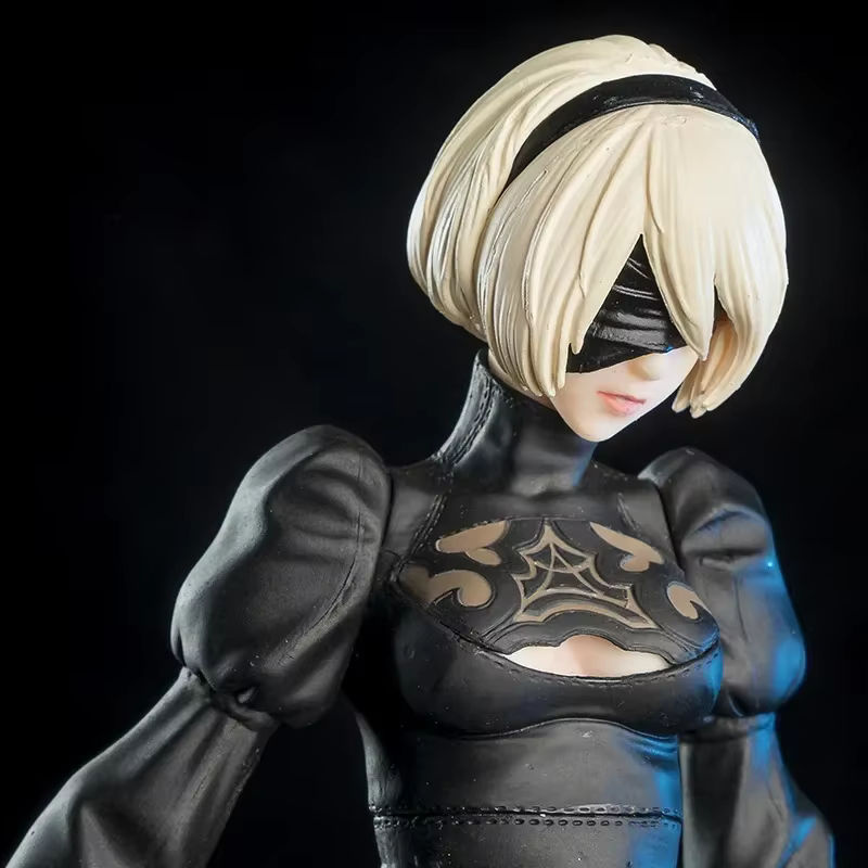 Bandai NieR Automata 2B No.2 Type B Anime Figur aus PVC in Schwarz, Höhe: 28 cm - Bild 3