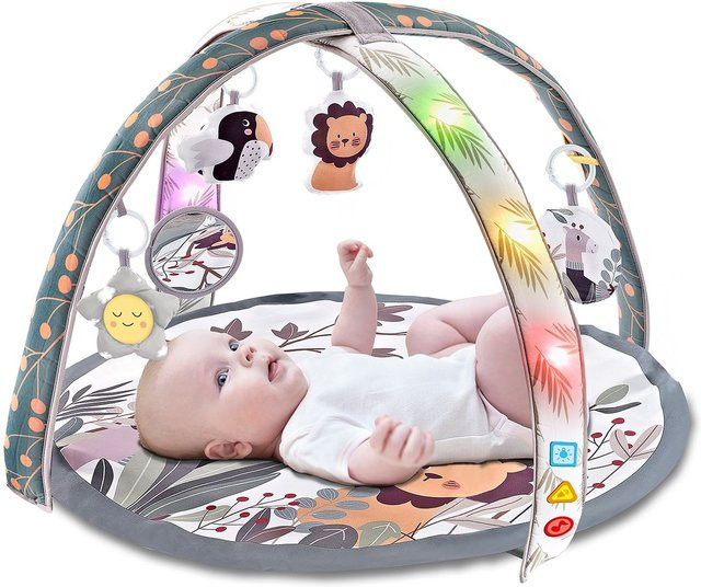 Chipolino Spielbogen Krabbeldecke mit Plüsch, grau - Bild 1