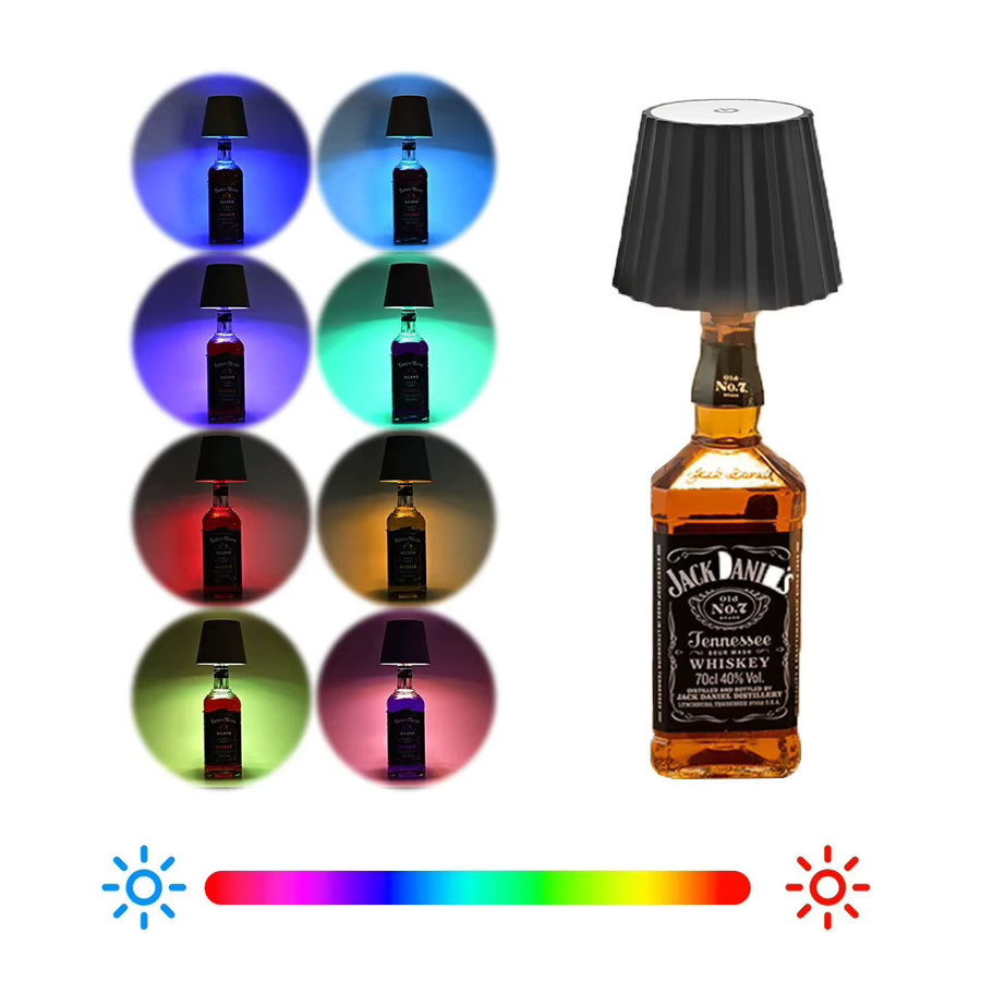 GGbingo RGB Kabellose LED Tischlampe in Schwarz mit Touch-Steuerung und Akku für Außenbereich, Garten und Terrasse - Bild 7