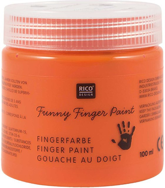 Rico Design Fingerfarbe Orange ab 3 Jahren - Bild 1