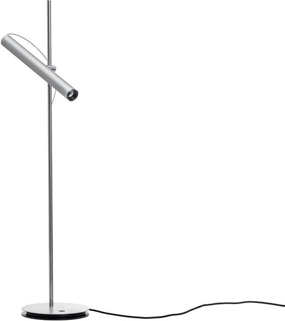 Baltensweiler LINIjA T LED-Tischleuchte aus Aluminium in Schwarz oder Silber, dimmbar und verstellbar, warmweißes Licht (2700K) - Bild 1