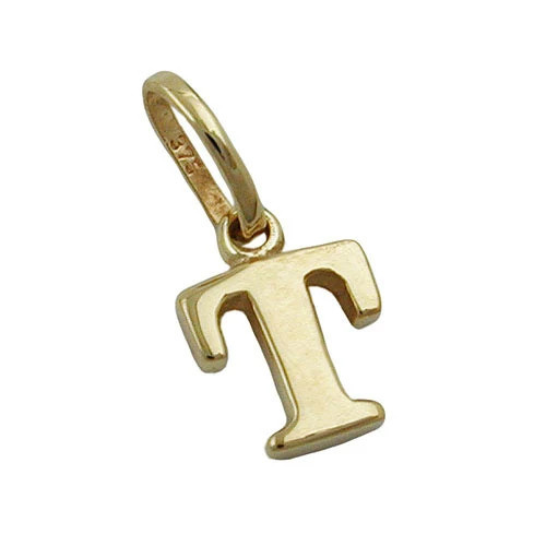 Colfem Anhänger Buchstabe T, 375 Gold, Unisex - Bild 1
