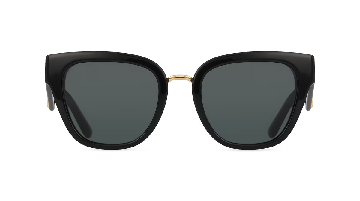 Dolce&Gabbana 0DG4437 Sonnenbrille Butterfly, Vollrand, Acetat, Damen, schwarz, grau - Bild 1