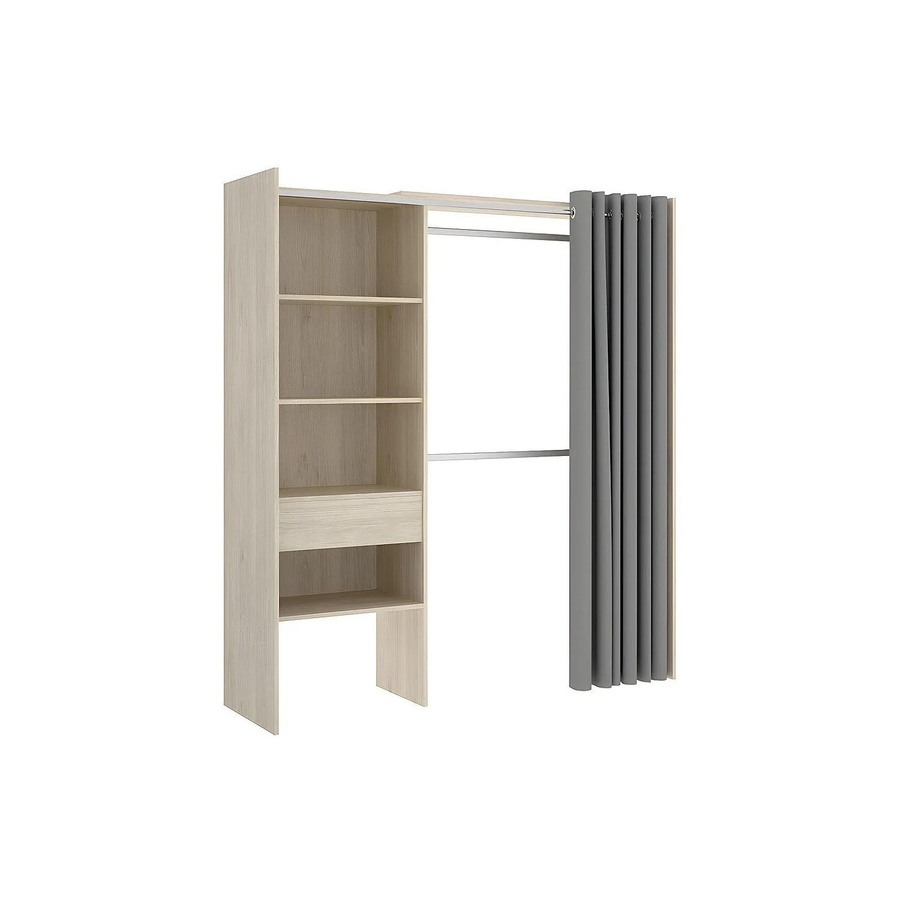 Offener Kleiderschrank Laurent von Vente-unique in Eiche Naturfarben Hell, Breite: 110 cm - Bild 2