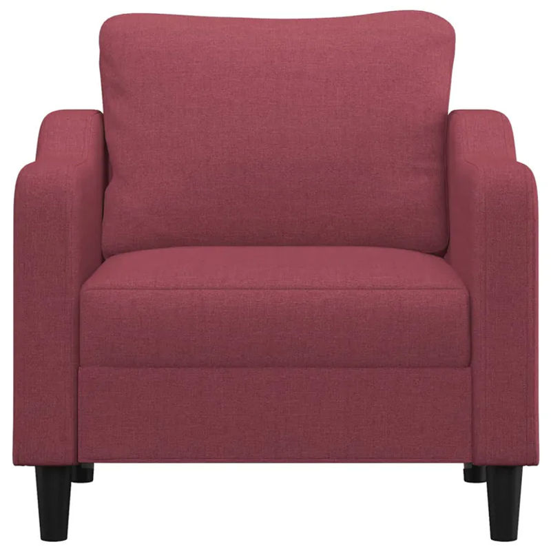 Modernes Vidaxl Sessel in Rot mit Stoffbezug und Metallgestell, Breite: 60 cm - Bild 5