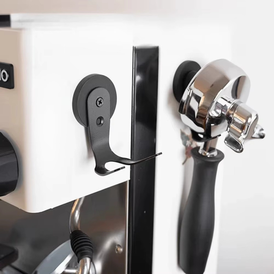 FEB.WIND Magnetischer Kaffee-Siebträger und Tamper-Halter in Schwarz zur Wandmontage aus Metall - Bild 2