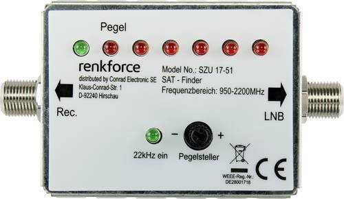 Renkforce RF-4470372 SAT Finder in Silber - Bild 1