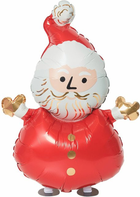 Rico Design Folienballon Weihnachtsmann laufend für die Weihnachtszeit - Bild 1