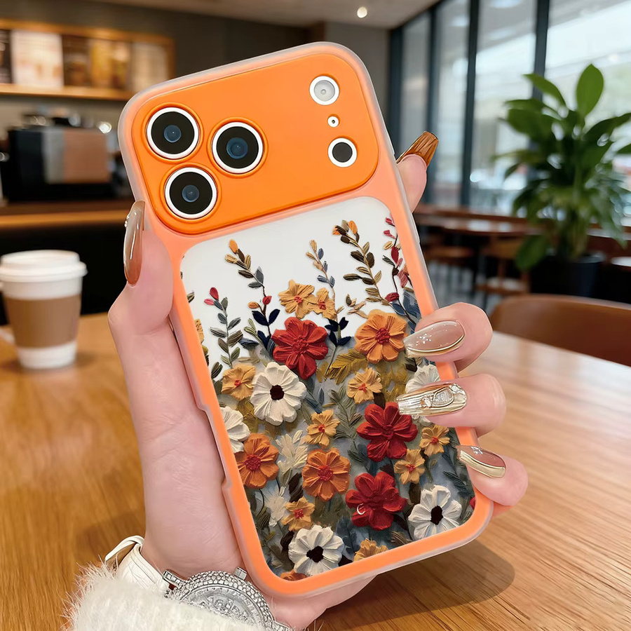 AKABEILA Handyhülle mit Blumenmuster für iPhone 17, 16 Pro Max, 15, 14, 13 – Hartschalen-Schutzhülle in Multicolour - Bild 1