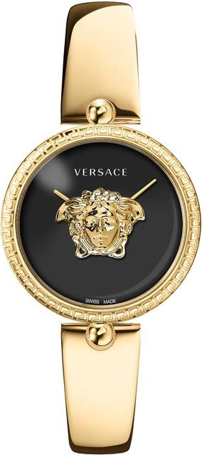 Versace Damenuhr Palazzo, Quarz, Edelstahl, 39 mm, Schwarz, 5 ATM - Bild 1