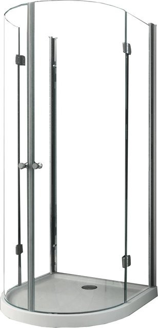 Glasdeals Faltbare U-Duschkabine DOBRO, transparent, B/T/H: 90 x 90 x 195 cm - Bild 1