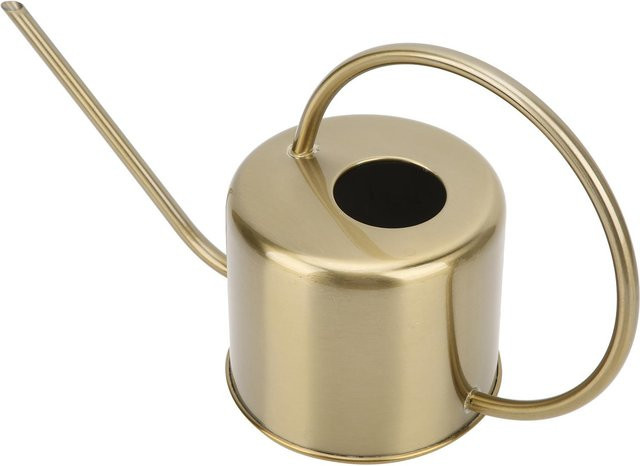 Igeteck Langhalsgießkanne aus Edelstahl und Messing in Beige und Gold mit klassischem Design - Bild 1