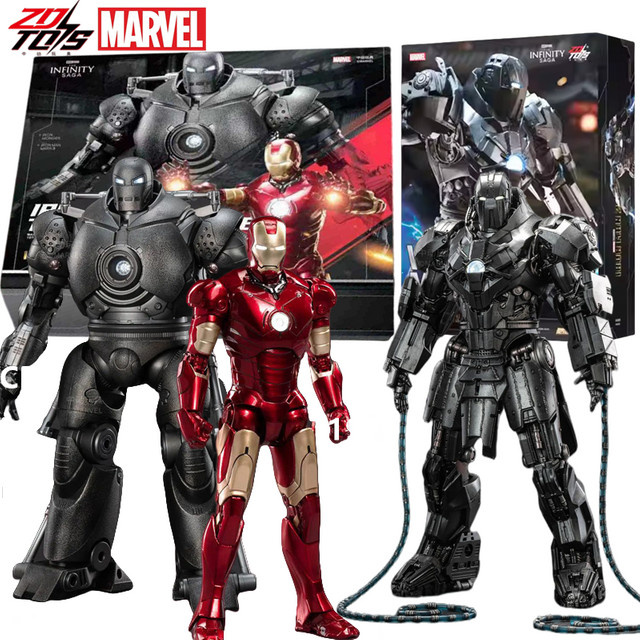 ZDTDS Marvel Iron Man Tony Stark Action Figure, Schwarz, Einzelfigur - Bild 1