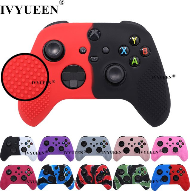 IVYUEEN MixColor Silikon Schutzhülle mit ThumbStick Grip Caps für Xbox Series S und Xbox Series X Controller in Multicolour - Bild 1