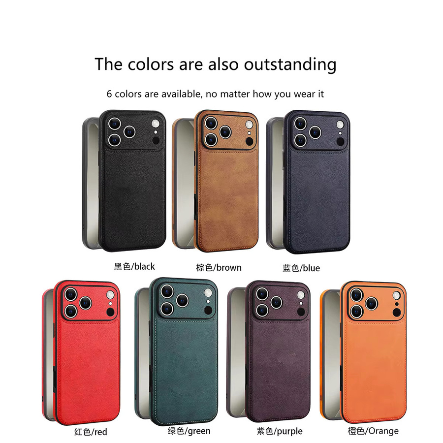 SZMUGUA Vintage PU-Leder Handyhülle für iPhone, Stoßfeste Business-Rückabdeckung in Braun - Bild 5