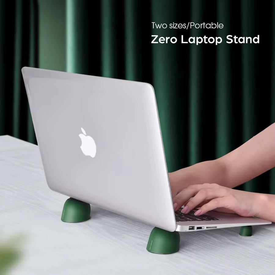 Eary Tragbarer Laptop-Ständer Magnetisches Kühlpad Ergonomischer Wärmeableitungsständer für MacBook, iPad Air Pro und Notebook in Weiß oder Grün - Bild 4