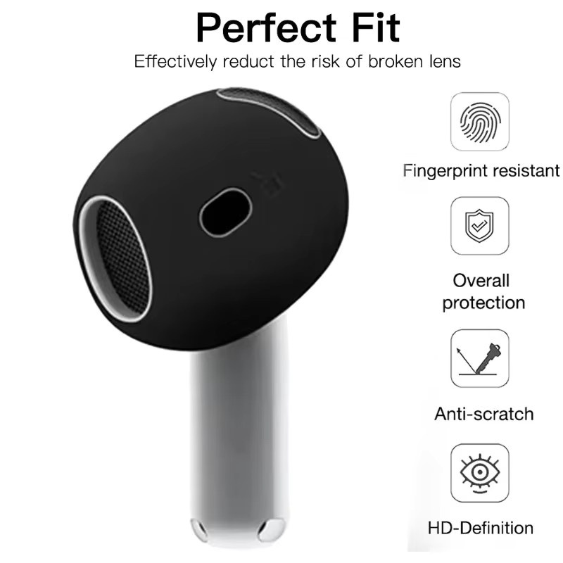 Apple AirPods 4 Silikon-Ersatz-Ohrstöpsel in Weiß, ultradünne und rutschfeste Schutzhüllen für deine Ohrhörer - Bild 6