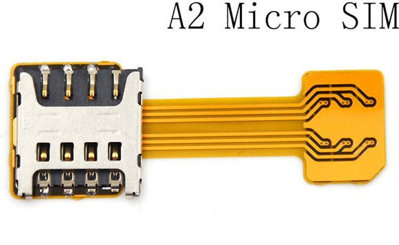 OULLX Dual-Nano-Micro-Mini-Kartensteckplatz-Flexkabel als Adapter-Verlängerungskabel für Micro-SD-TF-SIM-Kartensteckplätze zur Android-Handy-Reparatur - Bild 1
