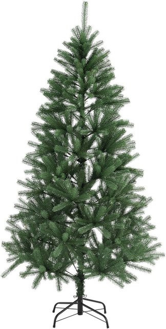Juskys Weihnachtsbaum Talvi aus grünem PE-Kunststoff mit Metallständer, Höhe: 180 cm - Bild 1
