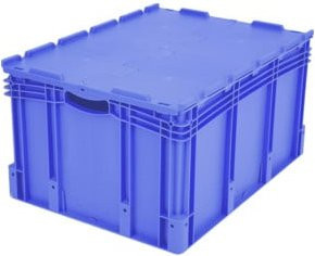 Bito Eurostapelbehälter XL mit Deckel XLD86421D, Blau, B/T/H: 80 x 60 x 43,8 cm - Bild 1