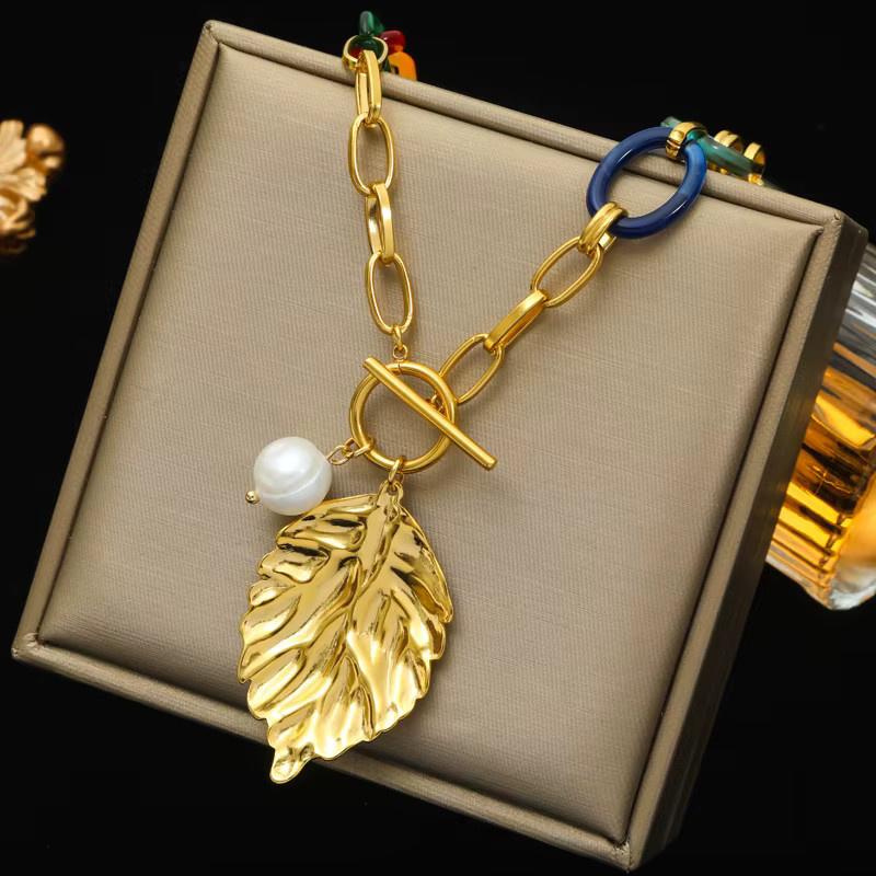 EILIECK Halskette Edelstahl, Gold, Damen - Bild 2