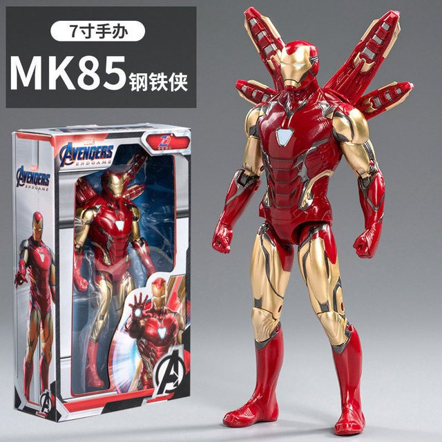 Bandai Marvel Iron Man Actionfigur, 7 Zoll, leuchtend, beweglich, ab 14 Jahren - Bild 1