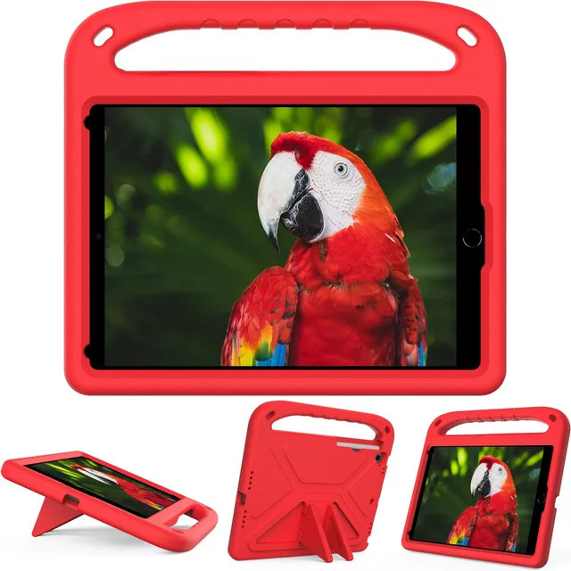Apple Tablet-Abdeckung Kinderhülle für iPad Pro, Air, Mini und verschiedene iPad Generationen in Gold und Rot - Bild 1