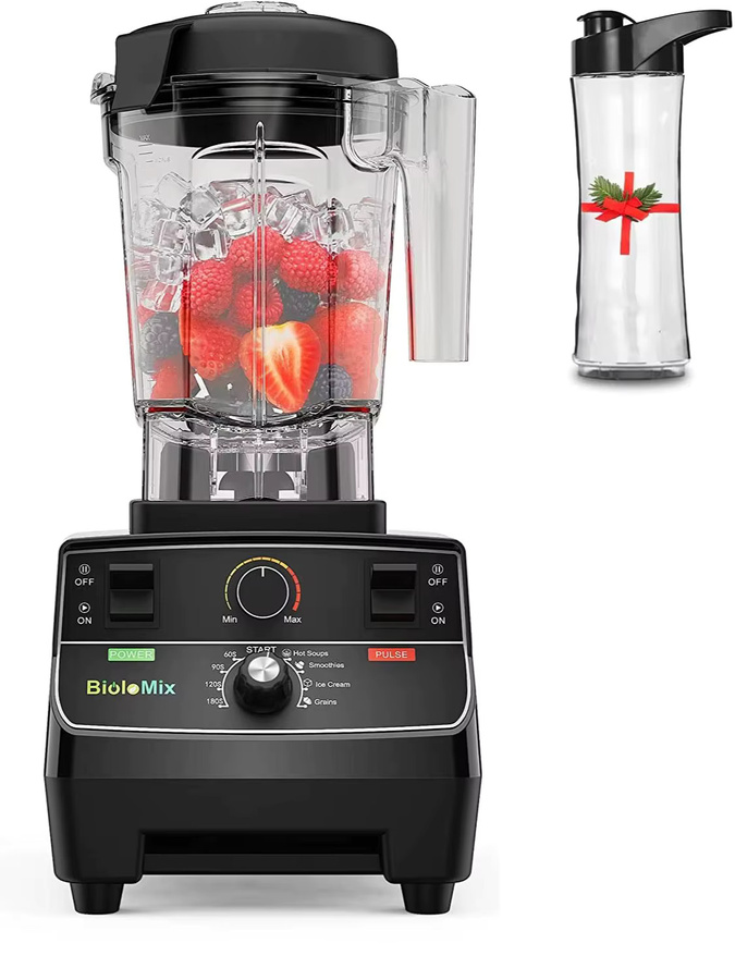 BioloMix Professioneller Smart-Mixer mit 2200W Leistung, Schwarz, 2L Behälter - Bild 7