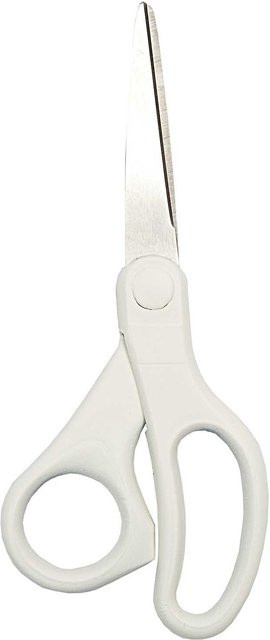 Rico Design Universal Schere mit Softgrip in Weiß, Länge: 17,5 cm - Bild 1