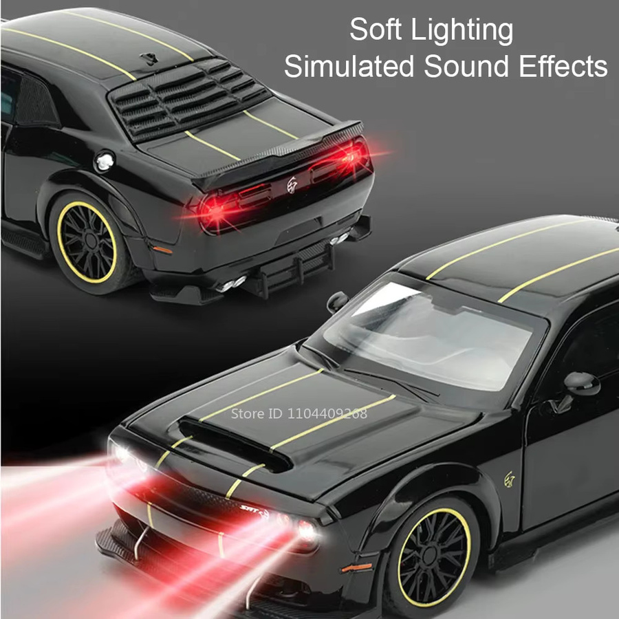 RMZ city Challenger SRT Hellcat Modellauto, Maßstab 1:32, mit Licht und Sound - Bild 2