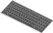 HP Tastatur HPI KYBD SR BL 15-UK in Grau mit QWERTZ UK Layout - Bild 1