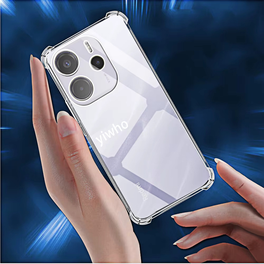 Xiaomi Transparente Handyhülle für Redmi Note 14 4G Clera Backcover Schutzhülle mit Kameraschutz - Bild 3